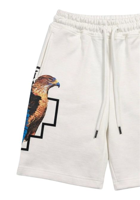 Bermuda bambino bianco in cotone MARCELO BURLON | MJBBE049BIANCO