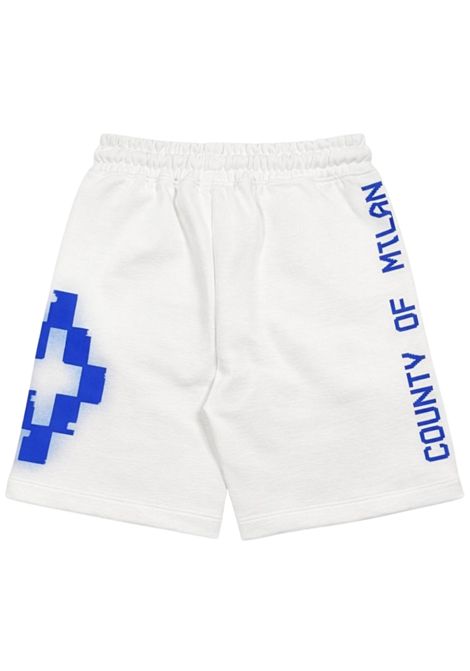 Bermuda bambino bianco in cotone MARCELO BURLON | MJBBE057BIANCO