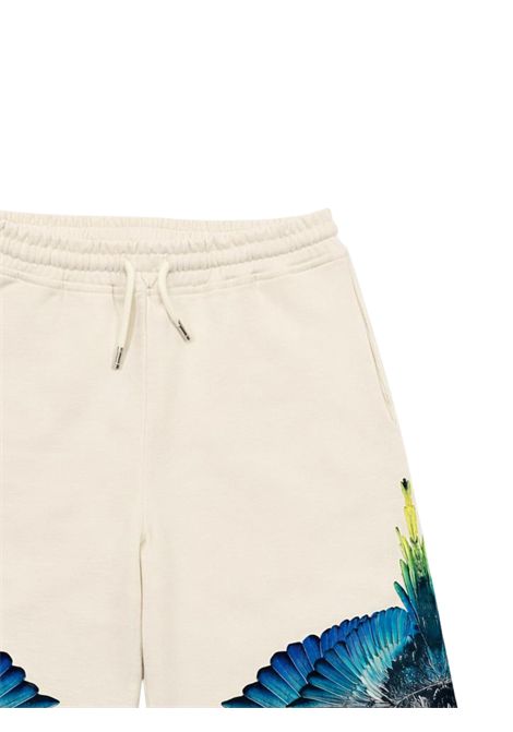 Bermuda bambino panna in cotone MARCELO BURLON | S6CMJBBE016PANNA