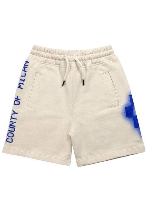 Bermuda bambino panna in cotone MARCELO BURLON | S6CMJBBE057PANNA