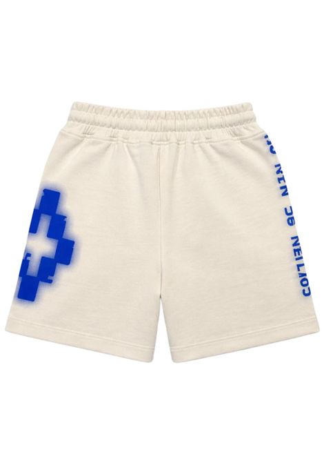 Bermuda bambino panna in cotone MARCELO BURLON | S6CMJBBE057PANNA