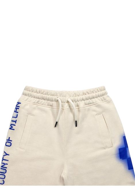 Bermuda bambino panna in cotone MARCELO BURLON | S6CMJBBE057PANNA