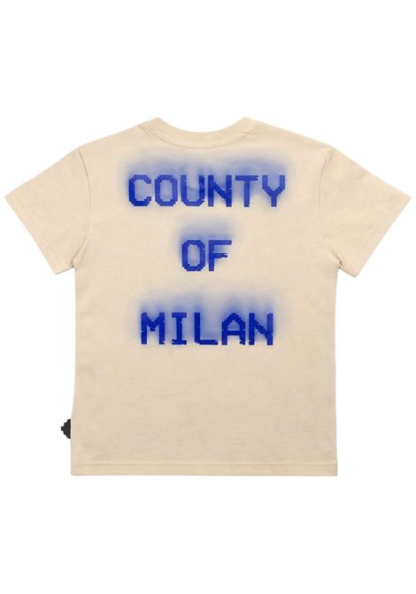 T-shirt bambino panna in cotone MARCELO BURLON | S6CMJBTH056PANNA