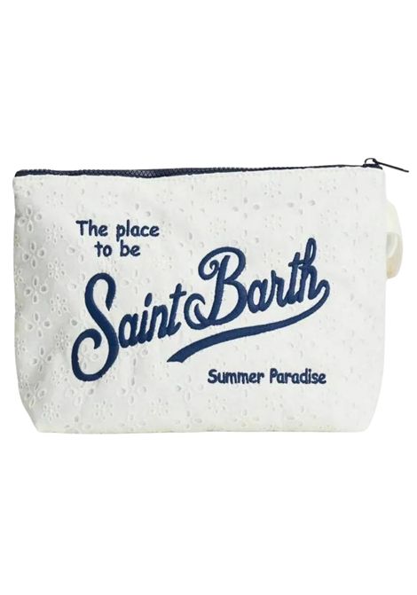 Pochette bambina Aline sangallo mini flowers MC2 SAINT BARTH | 00238LBIANCO