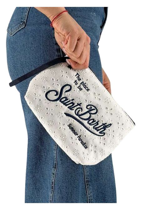 Pochette bambina Aline sangallo mini flowers MC2 SAINT BARTH | 00238LBIANCO