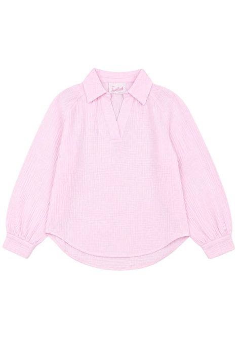 Camicia bambina rosa in cotone MC2 SAINT BARTH | 00459L/DEBROSA