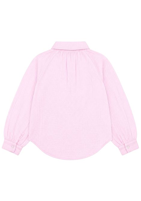 Camicia bambina rosa in cotone MC2 SAINT BARTH | 00459L/DEBROSA