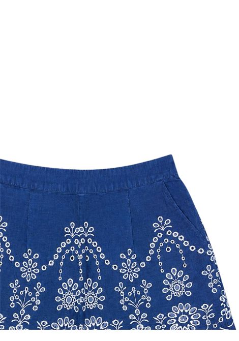 Girls' blue denim cotton shorts MC2 SAINT BARTH | 00473L/DEBBLU