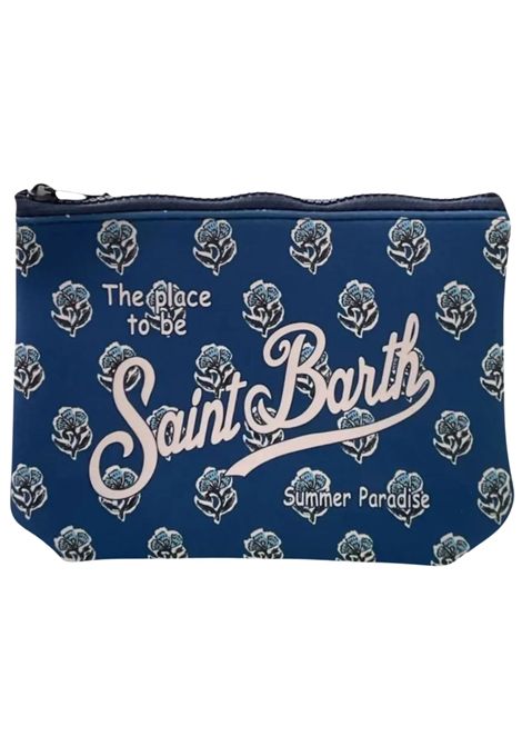 Girls' clutch bag in blue pattern MC2 SAINT BARTH | 00601L/DEBLU