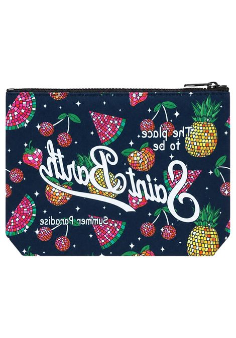 Black/multicolor patterned clutch bag for girls MC2 SAINT BARTH | 00992L/DENERO