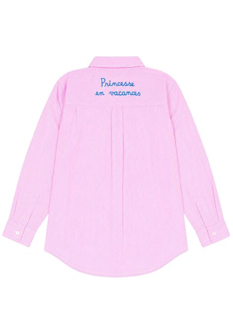 Camicia bambina rosa in cotone MC2 SAINT BARTH | 00998L/DEBROSA