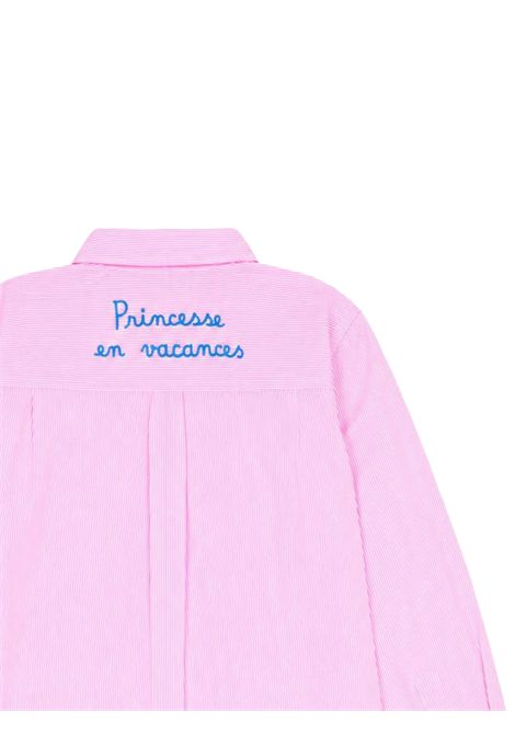 Camicia bambina rosa in cotone MC2 SAINT BARTH | 00998L/DEBROSA