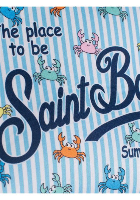 Unisex clutch bag in light blue pattern MC2 SAINT BARTH | 01081L/DEAZZURRO