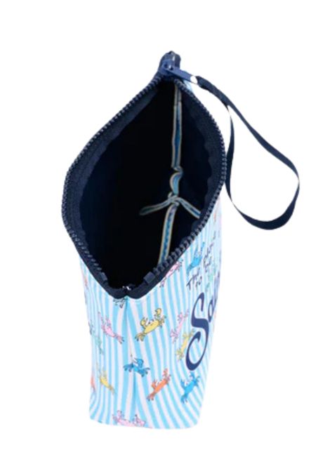 Unisex clutch bag in light blue pattern MC2 SAINT BARTH | 01081L/DEAZZURRO