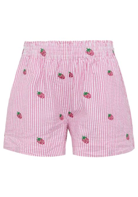 Shorts bambina rosa in cotone MC2 SAINT BARTH | 01430H/ANROSA