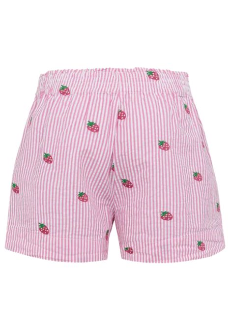 Shorts bambina rosa in cotone MC2 SAINT BARTH | 01430H/ANROSA