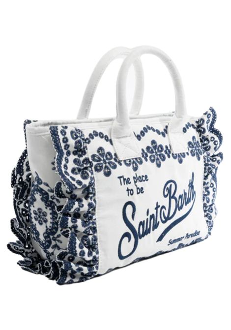 Borsa bambina Colette volant sangallo flowers MC2 SAINT BARTH | 02534L/ANBIANCO