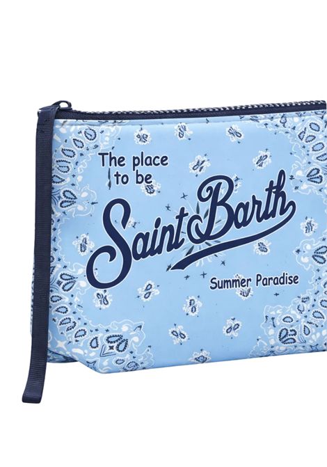 Unisex clutch bag in light blue pattern MC2 SAINT BARTH | 03136L/DEAZZURRO