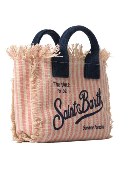 Vanity Mini Stripes Canvas Girls' Bag MC2 SAINT BARTH | 03448L/DEBROSA