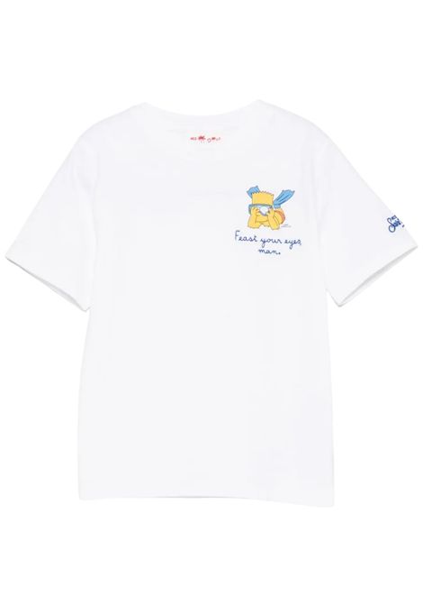 T-shirt bambino bianca in cotone MC2 SAINT BARTH | 04482H/ANBIANCO