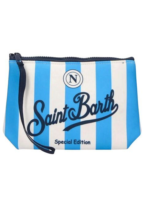Pochette unisex in fantasia azzurra MC2 SAINT BARTH | 07441L/ANAZZURRO