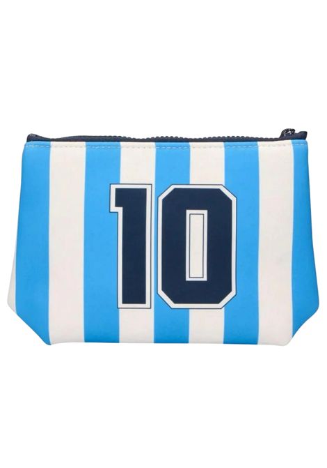 Pochette unisex in fantasia azzurra MC2 SAINT BARTH | 07441L/ANAZZURRO