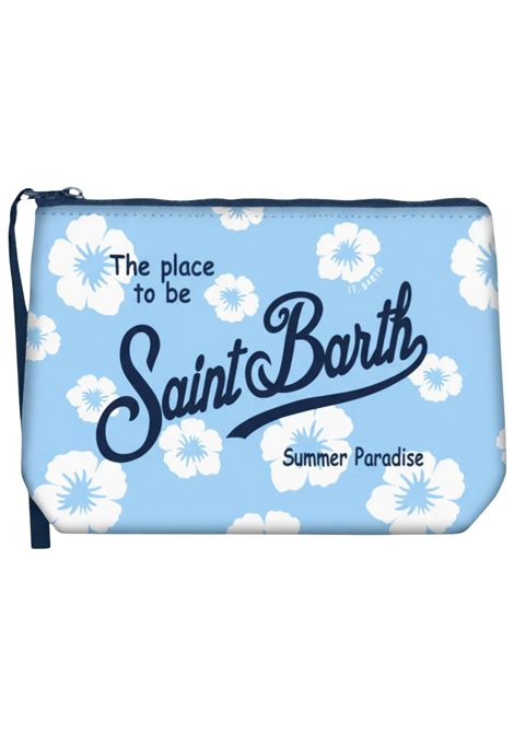 Little girl's clutch bag in blue pattern MC2 SAINT BARTH | 07532L/DEAZZURRO