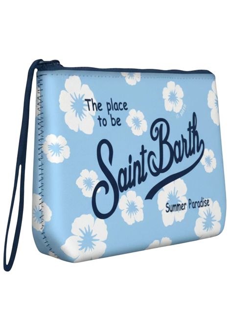 Little girl's clutch bag in blue pattern MC2 SAINT BARTH | 07532L/DEAZZURRO