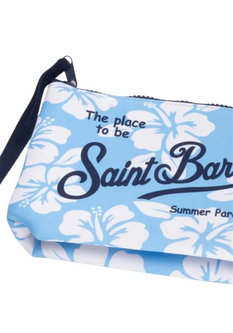 Little girl's clutch bag in blue pattern MC2 SAINT BARTH | 07532L/DEAZZURRO