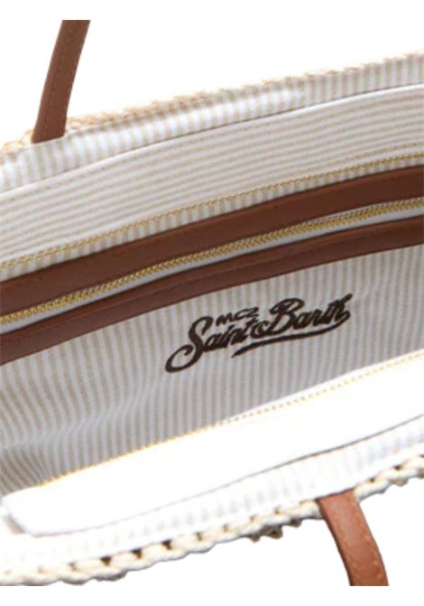Borsa bambina crochet tote stripes tris MC2 SAINT BARTH | 09545L/ANBEIGE
