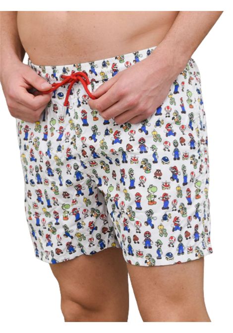 Costume da bagno bambino bianco MC2 SAINT BARTH | 457891BIANCO