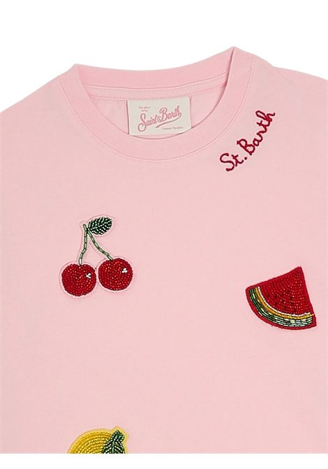 Abito bambina rosa in cotone MC2 SAINT BARTH | ABY000100284LROSA