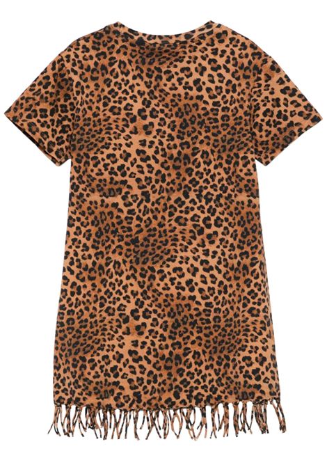 Abito bambina leopardato in cotone MC2 SAINT BARTH | ABY000103838H/DELLEOPARDATO