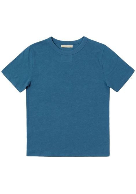 T-shirt bambino cielo in lino MC2 SAINT BARTH | ALE000200110H/DELCIELO