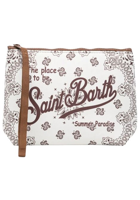 Pochette unisex in fantasia beige MC2 SAINT BARTH | ALI00103131LBEIGE