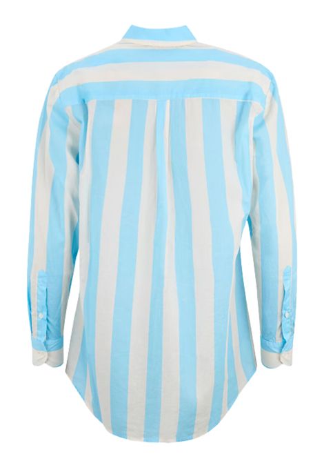 Girls' light blue cotton shirt MC2 SAINT BARTH | BRIG003/ANBIANCO/AZZURRO