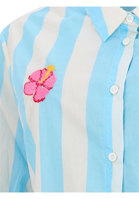 Girls' light blue cotton shirt MC2 SAINT BARTH | BRIG003/ANBIANCO/AZZURRO