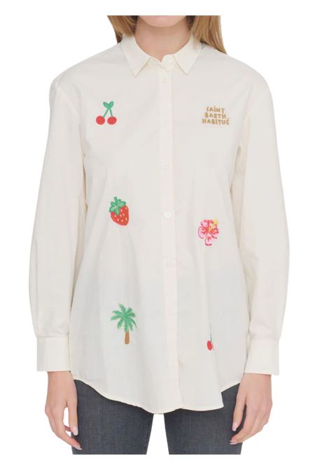 Camicia bambina sabbia in cotone MC2 SAINT BARTH | BRIG00304177H/DELSABBIA