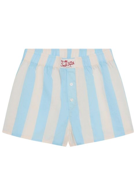 Shorts bambina azzurro in cotone MC2 SAINT BARTH | BXY001/ANAZZURRO