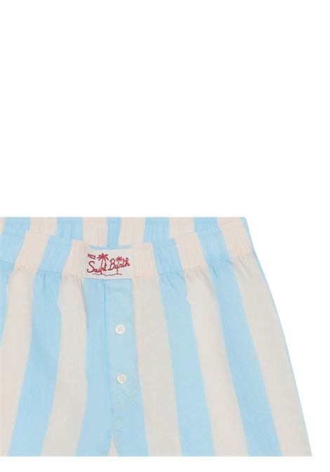 Shorts bambina azzurro in cotone MC2 SAINT BARTH | BXY001/ANAZZURRO
