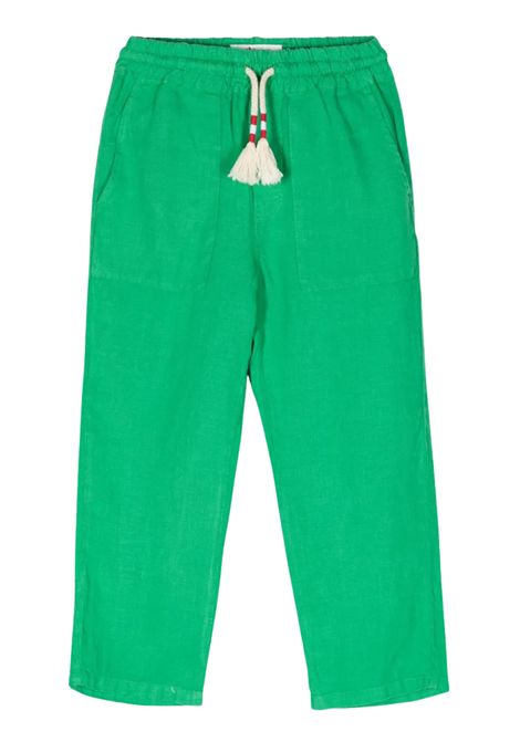Pantalone bambino verde in lino MC2 SAINT BARTH | CAA000201205F/DELVERDE