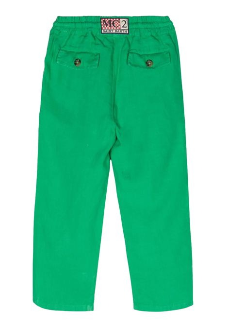 Pantalone bambino verde in lino MC2 SAINT BARTH | CAA000201205F/DELVERDE