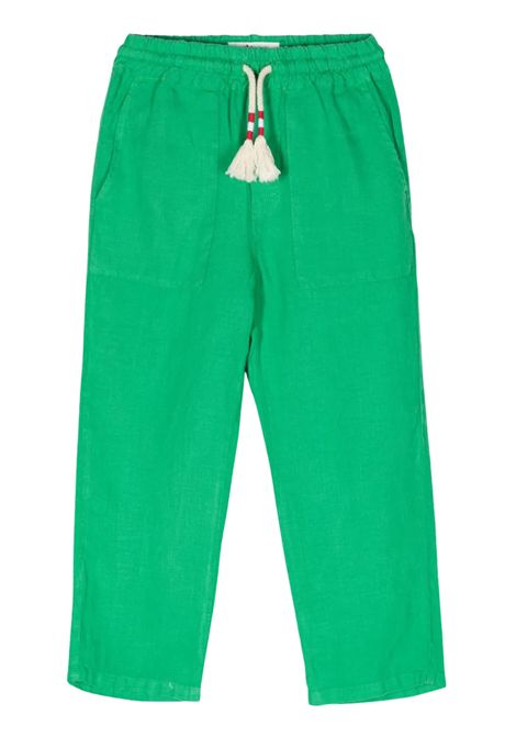 Pantalone bambino verde in lino MC2 SAINT BARTH | CAA000201205FF/DELVERDE CHIARO