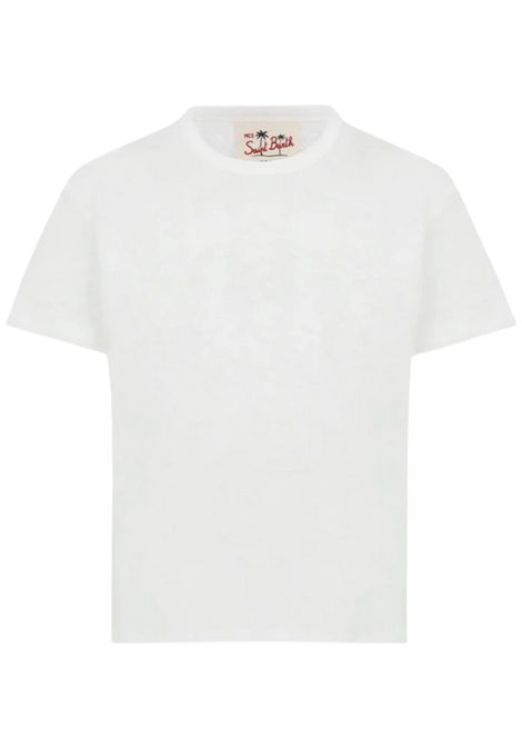 White linen baby t-shirt MC2 SAINT BARTH | CRO000604221H/DELBIANCO