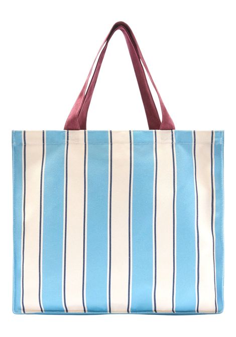 Borsa MC2 SAINT BARTH tote Essential Bag multicolore con motivo a righe azzurro/sabbia MC2 SAINT BARTH | EBAGN00707578LAZZURRO
