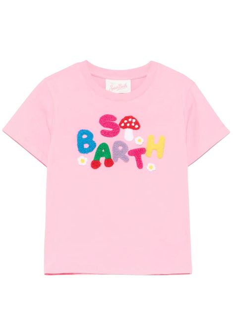 T-shirt bambina rosa in cotone MC2 SAINT BARTH | ELLY00103298H/DELROSA