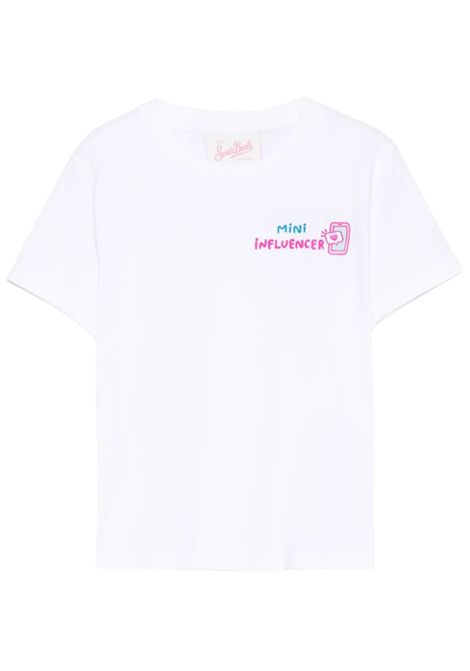 T-shirt bambina bianca in cotone MC2 SAINT BARTH | ELLY00103324H/DELBIANCO