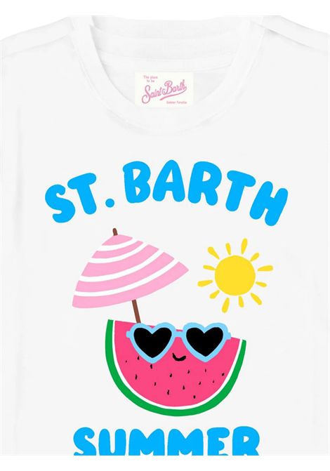 White cotton T-shirt for girls MC2 SAINT BARTH | ELLY00103687H/DELBIANCO