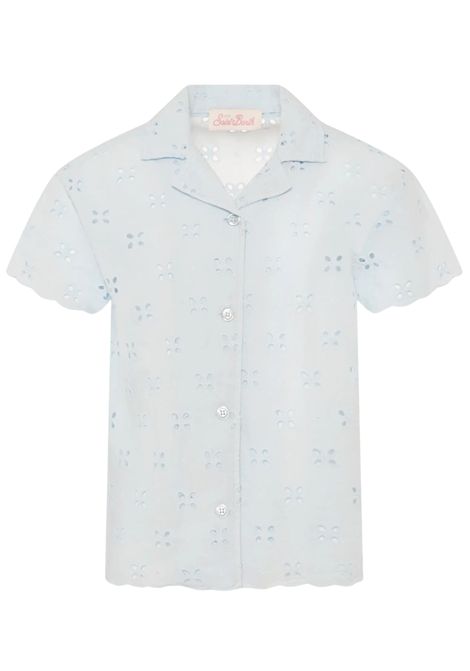 Camicia bambina azzurra in cotone MC2 SAINT BARTH | EVL000101511H/DELAZZURRO