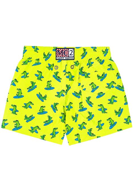 Neon yellow baby swimsuit MC2 SAINT BARTH | JEA000403400LGIALLO FLUO